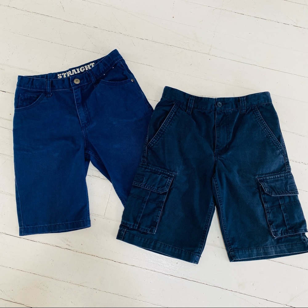 TWO pairs of cargo shorts (size 12)
